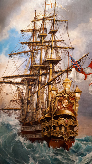 COMING HOME fine art print from original oil painting,  | Sailing Ship Print | Seascape Print | Seascape Decoration | tall ship painting