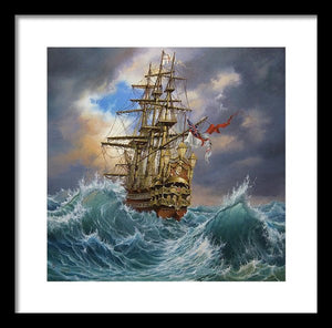 COMING HOME fine art print from original oil painting,  | Sailing Ship Print | Seascape Print | Seascape Decoration | tall ship painting