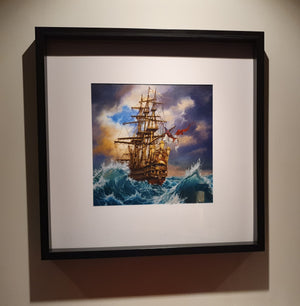 COMING HOME fine art print from original oil painting,  | Sailing Ship Print | Seascape Print | Seascape Decoration | tall ship painting