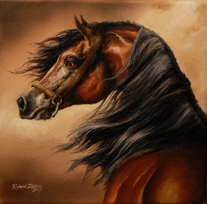 OMORFI | fine art print from original oil painting | horse photo | equestrian print | equestrian decor | High Definition Print