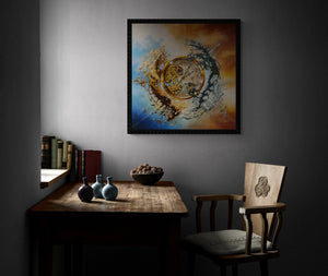 Modern Large Luxury Wall Art Giclée Canvas Print of original oil painting "END OF TIME" by Robert Zietara | signed by the artist