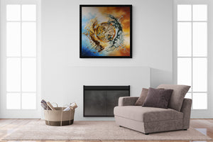 Modern Large Luxury Wall Art Giclée Canvas Print of original oil painting "END OF TIME" by Robert Zietara | signed by the artist