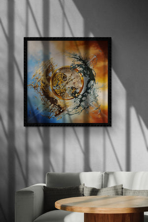 Modern Large Luxury Wall Art Giclée Canvas Print of original oil painting "END OF TIME" by Robert Zietara | signed by the artist