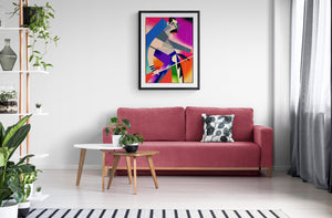 Unique Portrait of Freddie Mercury from Queen , Fine Art Print, Freddie Mercury Fans,  Gicleé Print,Wall Decor, Home Deccor, Queen Poster