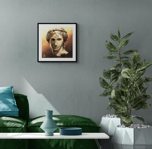 CYPRUS LOVE Fine art Aphrodite print of original oil painting by Robert Zietara | Modern home decoration | Gift idea for Greek mythology fan