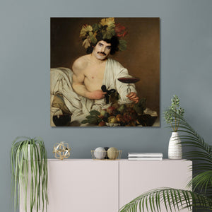 FREDDIE MERCURY Print Art | Queen | music icon Canvas Print | Extra Large Canvas Wall Art | Pop Art | Bacchus Caravaggio| Free Fast Delivery