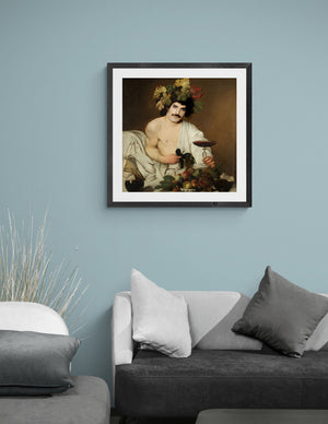 Rhapsody in Bloom: Freddie Mercury's Floral Coronation, Fine Art Print, Gicleé Wall Decor, Home Deccor Inspired by Bacchus Caravaggio