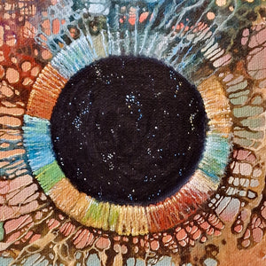 Eye of Viracocha | Abstract Fine Art Original Oil Painting on Canvas by Robert Zietara