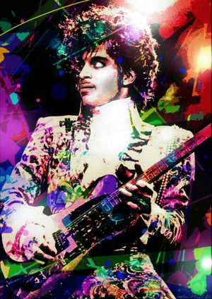 Unique Portrait of legendary popstar PRINCE , Fine Art Print, Purple Rain Fans,  Gicleé Print,Wall Decor, Home Deccor, Poster