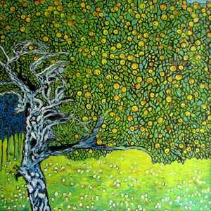 Gustav Klimt Art, Golden Apple Tree Print Reproduction