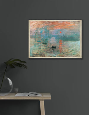 CLAUDE MONET, Impression Sunrise Fine Art Prints, Art Nouveau Print, Giclee Paper / Canvas Prints, Poster or 3D Hand Finished Premium Print