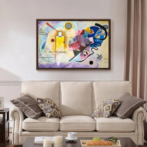 KANDINSKY Yellow-Red-Blue Fine Art Prints, Art Deco Style, Giclee Paper / Canvas Prints, Poster or 3D Hand Finished Premium Print