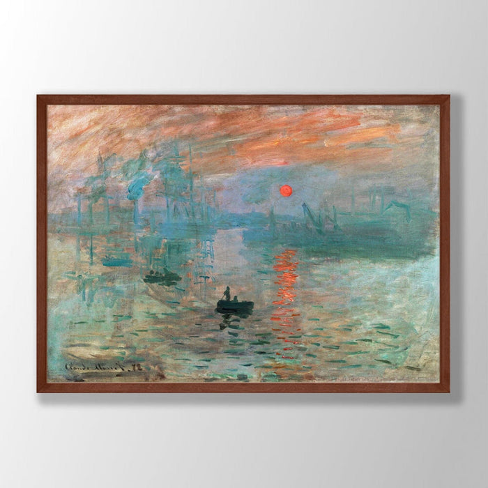 CLAUDE MONET, Impression Sunrise Fine Art Prints, Art Nouveau Print, Giclee Paper / Canvas Prints, Poster or 3D Hand Finished Premium Print