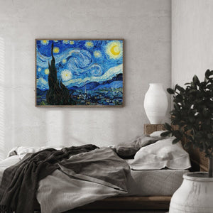 VAN GOGH, The Starry Night Art Prints, Vintage Art, Van Gogh Print, The Starry Night Canvas, Vintage Art, Starry Night Decor, Wall Art FOSHE ART