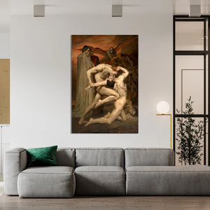 W. Bouguereau, Dante & Virgil in Hell,  Fine art print, Giclee Paper / Canvas Prints, Poster or 3D Hand Finished Premium Print