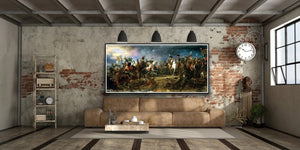 The Battle of Austerlitz, 2nd December 1805, Historical-Painting-Giclee-Print-Large-Canvas-fine art reproduction print, Art decor, Heavyweight paper / real art canvas, 3D Hand Finished Premium Print, Poster Art, Canvas Wall Art