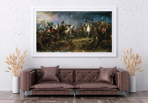 The Battle of Austerlitz, 2nd December 1805, Historical-Painting-Giclee-Print-Large-Canvas-fine art reproduction print, Art decor, Heavyweight paper / real art canvas, 3D Hand Finished Premium Print, Poster Art, Canvas Wall Art