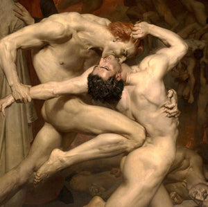 W. Bouguereau, Dante & Virgil in Hell,  Fine art print, Giclee Paper / Canvas Prints, Poster or 3D Hand Finished Premium Print