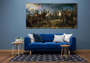 The Battle of Austerlitz, 2nd December 1805, Historical-Painting-Giclee-Print-Large-Canvas-fine art reproduction print, Art decor, Heavyweight paper / real art canvas, 3D Hand Finished Premium Print, Poster Art, Canvas Wall Art