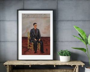 Frida Kahlo, Self-Portrait with Cropped Hair, Wall Decor Giclee Art Print / Canvas Prints, Poster or 3D Hand Finished Premium Print