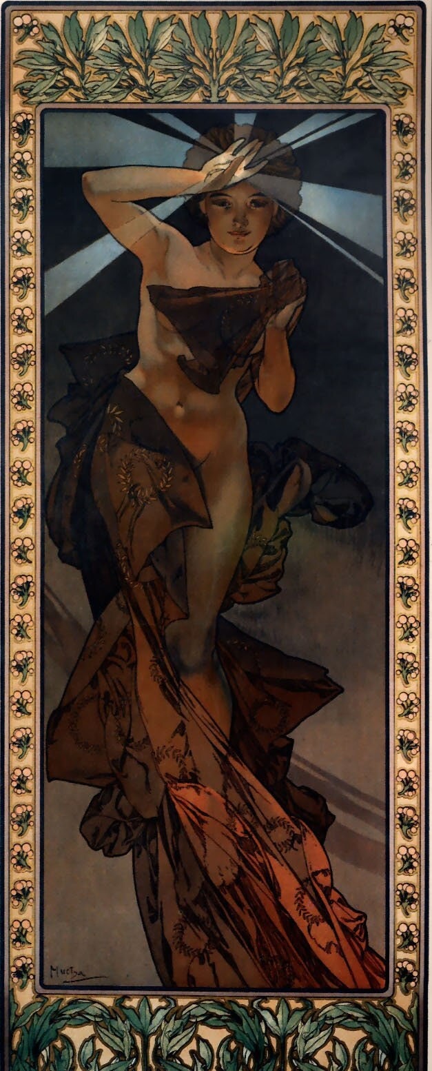 Awakening Elegance: Alphonse Mucha’s ‘Morning Star’ Masterpiece Print Giclee Paper / Canvas Prints, Poster or 3D Hand Finished Premium Print