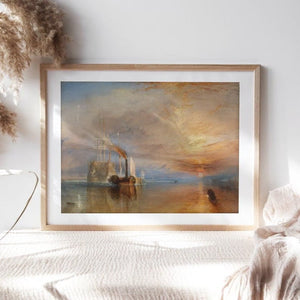 Sail into History: Giclee Print of J.M.W. Turner’s ‘The Fighting Temeraire, Home Decor Wall Art, Turner Gifts, Canvas Print Canvas Art