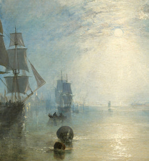 Keelmen Heaving in Coals by Moonlight: W. Turner, Heavyweight Giclee Art Print / Canvas Prints, Poster or 3D Hand Finished Premium Print