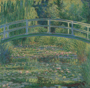 Monet’s Enchantment: The Water Lily Pond Canvas and Art Paper Print, Poster, Premium Art Reproduction