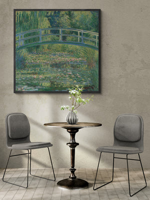 Monet’s Enchantment: The Water Lily Pond Canvas and Art Paper Print, Poster, Premium Art Reproduction