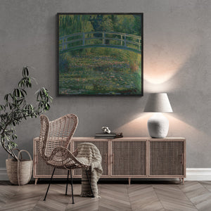 Monet’s Enchantment: The Water Lily Pond Canvas and Art Paper Print, Poster, Premium Art Reproduction