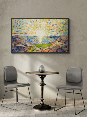 Eternal Radiance: Giclee Art Print of ‘The Sun’ by Edvard Munch, Canvas Prints, Poster or 3D Hand Finished Premium Print