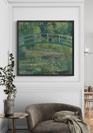 Monet’s Enchantment: The Water Lily Pond Canvas and Art Paper Print, Poster, Premium Art Reproduction