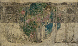 Ethereal Beauty: Margaret Macdonald Mackintosh "Sleeping Princess" Art Print to gift, Giclee Canvas Print, 3D texture premium or Poster