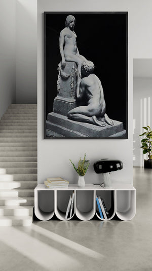 Eternal Devotion: Stephan Sinding Adoration, Giclée Art Print, museum quality paper/art canvas, 3D printed with texture and brush strokes