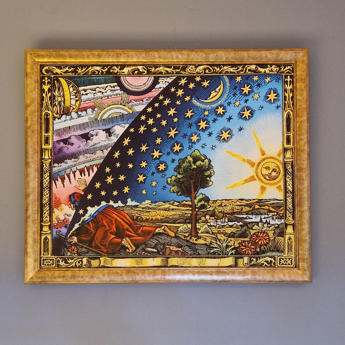 Celestial Voyage: The Flammarion Engraving, Experiencing the Mysteries of the Universe Through Art!  Framed canvas art