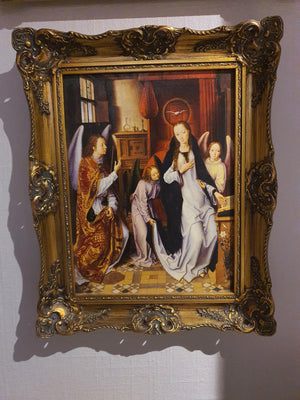 Hans Memling: Annunciation - Premium Reproduction Art Print on Canvas & Paper