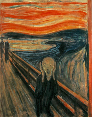 The Scream by Edvard Munch - Premium Reproduction Art Print on Canvas, Paper, Poster or 3D texture Canvas Art