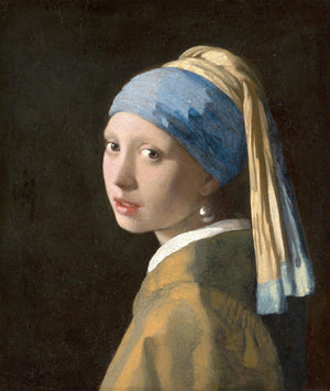 Girl with a Pearl Earring by Johannes Vermeer - Premium Reproduction Art Print on Canvas, Art Paper or 3D texture Canvas Art