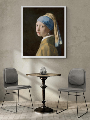 Girl with a Pearl Earring by Johannes Vermeer - Premium Reproduction Art Print on Canvas, Art Paper or 3D texture Canvas Art