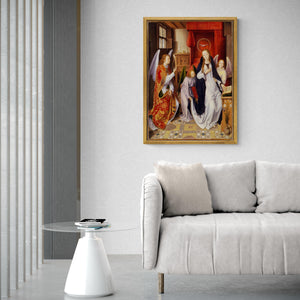 Hans Memling: Annunciation - Premium Reproduction Art Print on Canvas & Paper