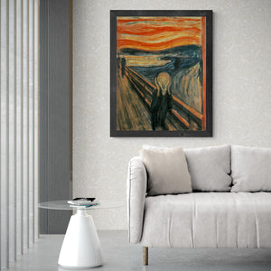 The Scream by Edvard Munch - Premium Reproduction Art Print on Canvas, Paper, Poster or 3D texture Canvas Art