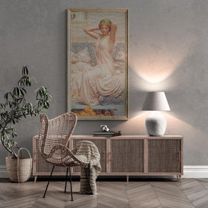 Timeless Elegance | Albert Joseph Moore - Silver (1886) | Fine Art Print | Art Paper, Canvas & 3D Hand Finished Premium Texture Printer