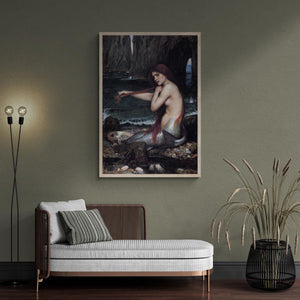 The Mermaid by John William Waterhouse - Premium Reproduction Art Print on Canvas & Art Paper, Giclee prints or Poster