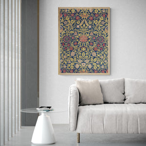 Violet and Columbine by William Morris - Premium Reproduction Art Print on Canvas & Art Paper or 3D printed with texture and brush strokes