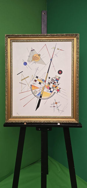 Delicate Tension #85, 1923 by Wassily Kandinsky, Framed Canvas Premium Print