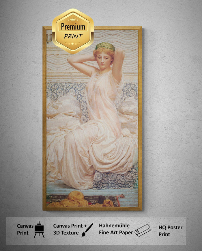 Timeless Elegance | Albert Joseph Moore - Silver (1886) | Fine Art Print | Art Paper, Canvas & 3D Hand Finished Premium Texture Printer