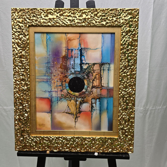 Eye of Viracocha | Abstract Fine Art Original Oil Painting on Canvas by Robert Zietara