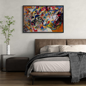 Wassily Kandinsky Composition VII  Giclee Print, Large wall arts, Heavyweight Canvas, 3D hand finish print with brush strokes, Ready to Hang