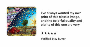 Flat earth poster: The Flammarion Engraving art paper canvas or 3D Hand Finished print , Experiencing the Mysteries of Universe Through Art!