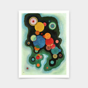 KANDINSKY Deepened Impulse Fine Art Prints, Art Deco Style, Giclee Paper / Canvas Prints, Poster or 3D Hand Finished Premium Print